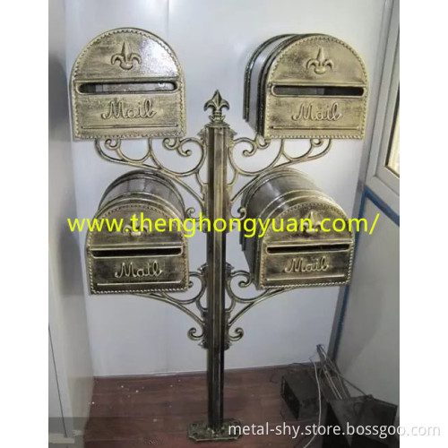 factory selling cast iron aluminum mailbox, metal mailbox